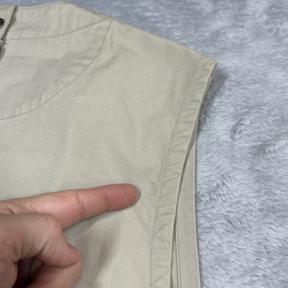 Vintage Polo Sport Sportsman Vest Men XXL Tan Utility Fishing